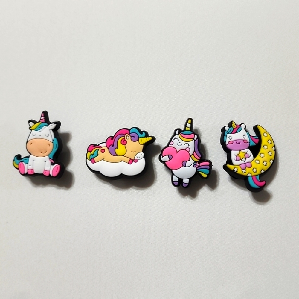 Unicorn Jibbitz for Crocs 4 pcs.